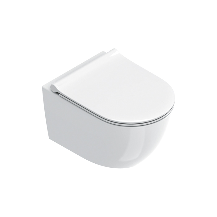 Catalano Sfera Унитаз подвесной 50х35см, безободковый, смыв Tornado, покрытие Cataglaze+, цвет: белый глянцевый