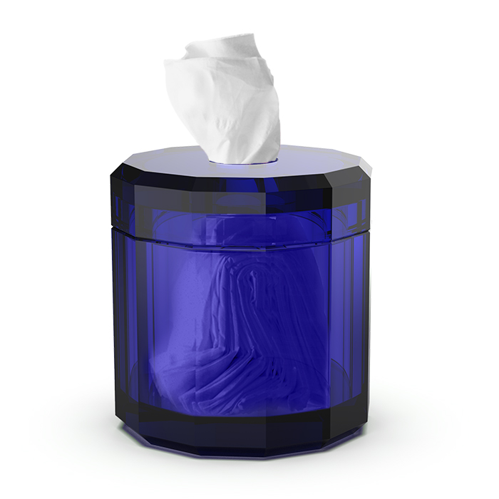 Decor Walther KR KB Kristall Салфетница, настольная, цвет: Capri Blue