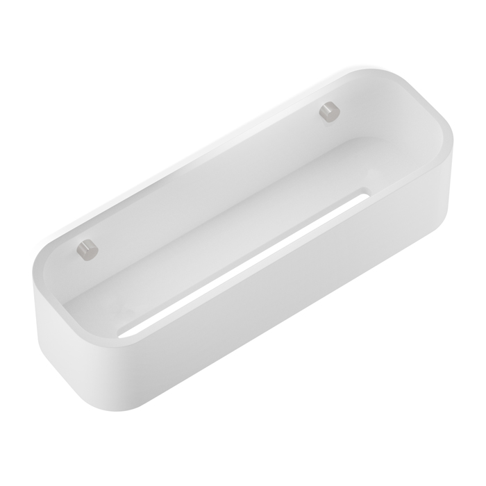 Decor Walther Stone DCT30 Душевая полочка 30x10см, подвесная, цвет: белый / сталь матовая