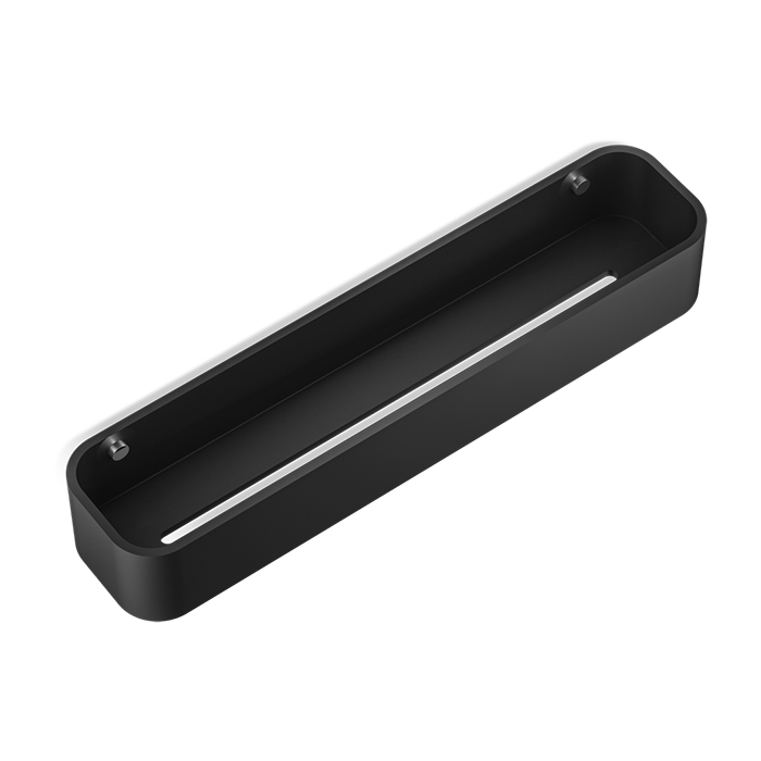 Decor Walther Black Stone Полочка для душа 45x10см., подвесная, цвет: черный матовый/хром