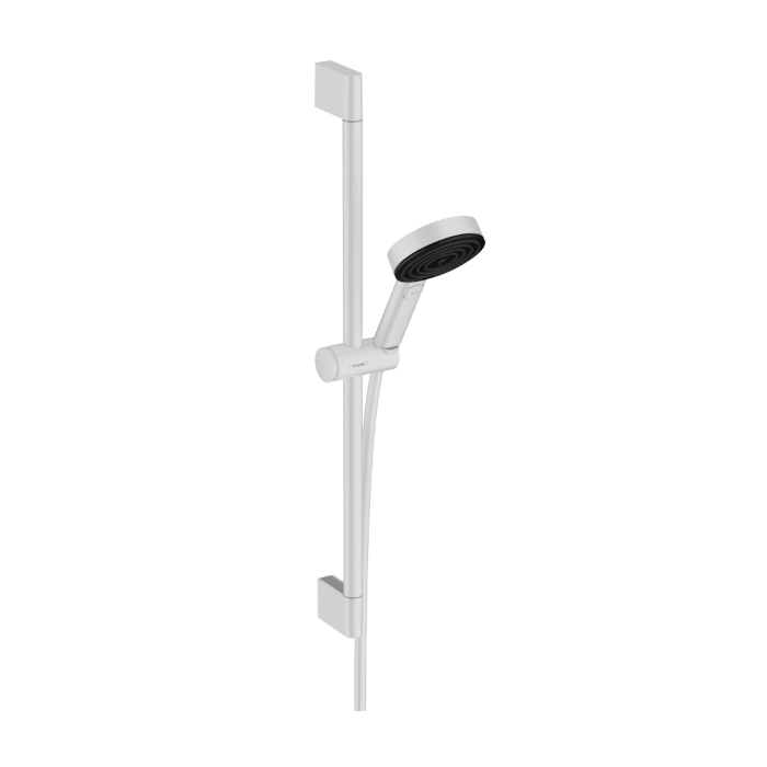 Hansgrohe Pulsify Душевой гарнитур: штанга 65см., ручной душ Ø10.5см., 3jet Relaxation и шланг 160см., цвет: белый матовый