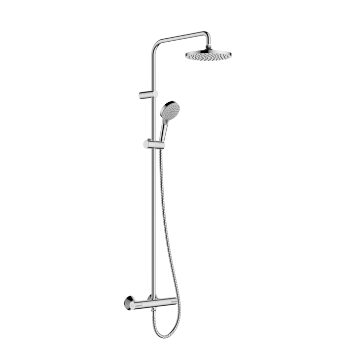 Hansgrohe Vernis Blend Душевая стойка с верхним душем 200 1jet с термостатом, цвет: хром