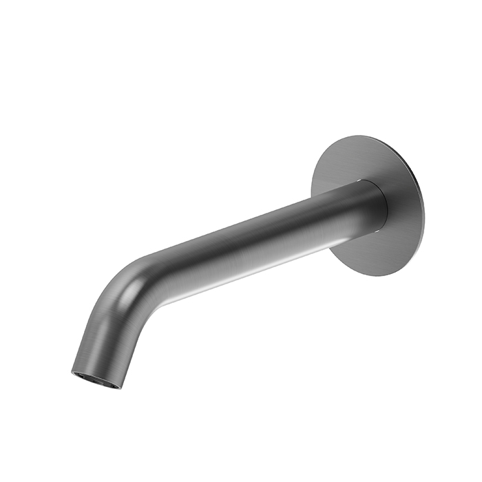 Newform X-STEEL 316 Излив для ванны, настенный, L=22.6см., G3/4" , цвет: PVD Brushed gun metal