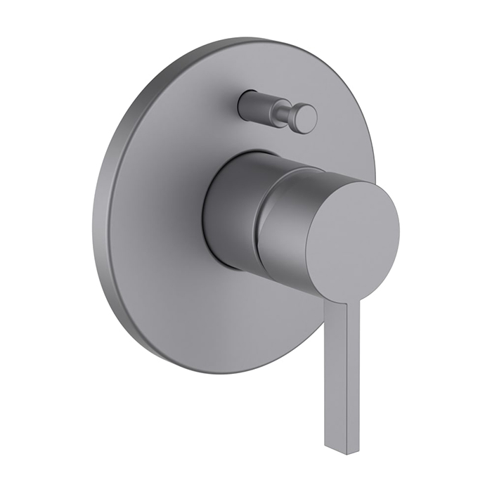 Laufen Kartell Смеситель для ванны/душа, встраиваемый, для установки с Simibox, цвет: PVD матовая нержавеющая сталь