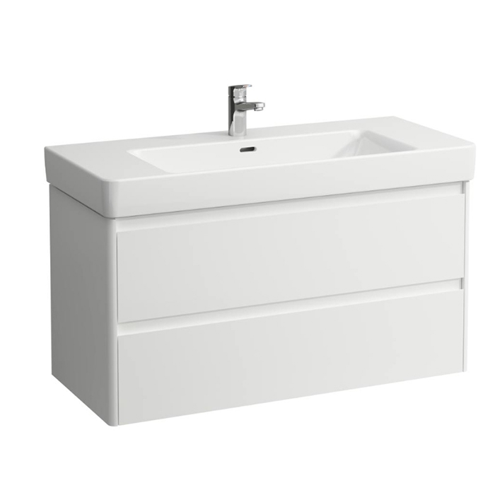 Laufen Base 2.0 База с раковиной, 102x44.5x51.5см., 2 ящика, цвет: белый матовый