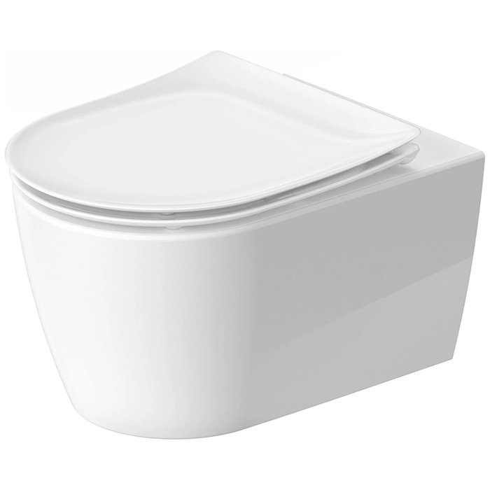Duravit Soleil by Starck Унитаз подвесной 259109, 540х370 мм, безободковый, смыв HygieneFlush (Tornado), с сиденьем 002649, цвет: белый