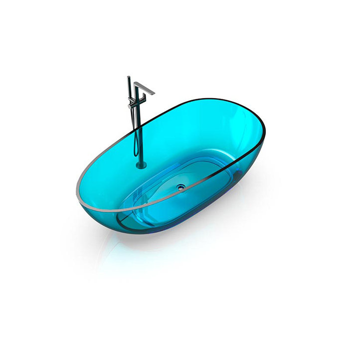 Knief EGG Shape Ванна отдельностоящая 170x85x54см., из полимерного материала, цвет: Aquamarin Blue # 100