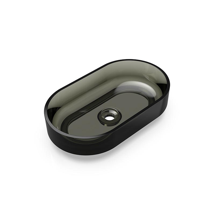 Knief Ellipse Shape Раковина накладная 55x32x14см, без отв, из полимерного материала, цвет: Turmalin # 020