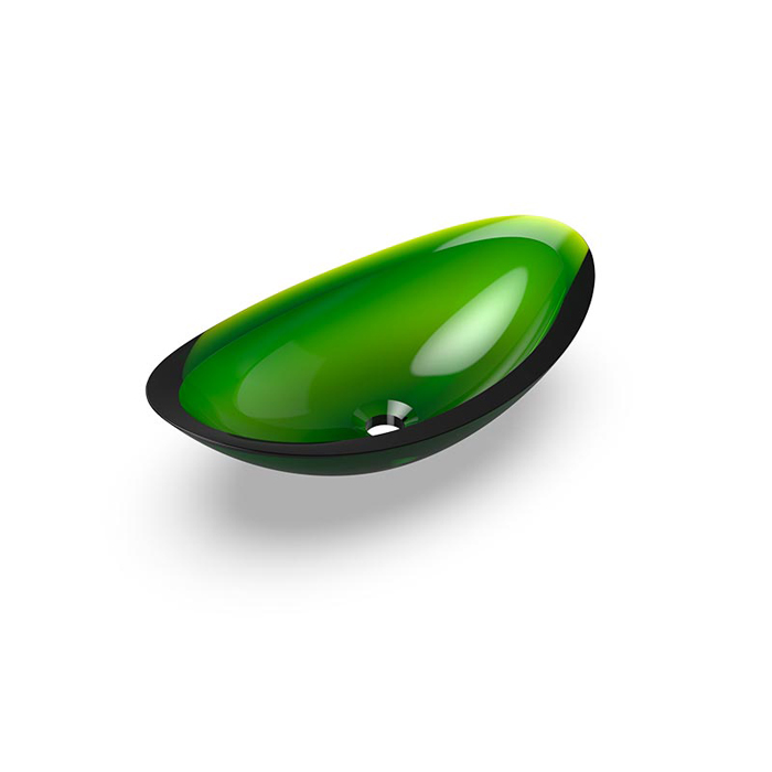 Knief Charm Shape Раковина накладная 58.1x33.1x16.9см, без отв., из полимерного материала, цвет: Aventurin # 080