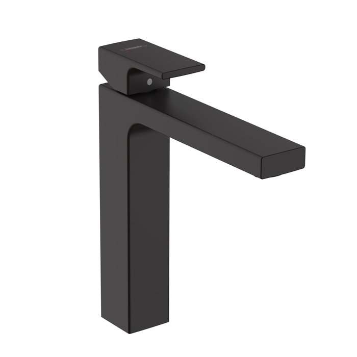 Hansgrohe Vernis Shap Смеситель для раковины, излив 190 мм, цвет: матовый черный