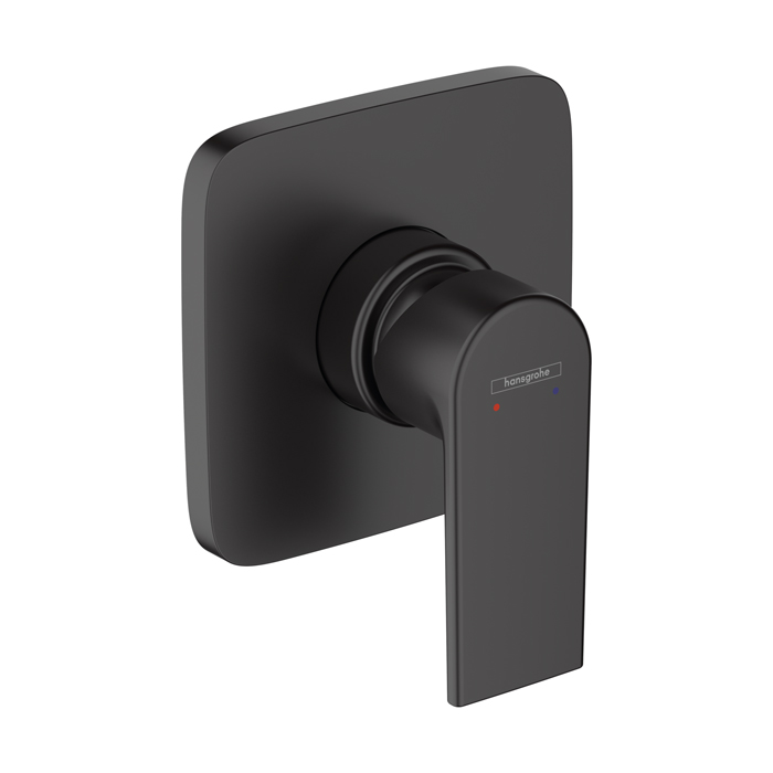 Hansgrohe Vernis Shap Смеситель для душа, однорычажный, встраиваеемый, внешняя часть, цвет: матовый черный