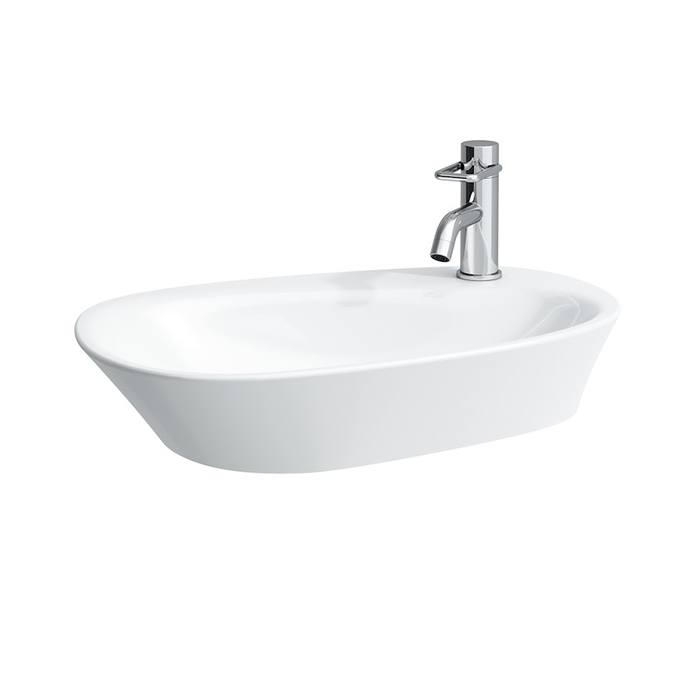 Laufen Palomba Раковина-чаша 60х40х13 см, 1 отв., покрытие LCC, цвет: белый