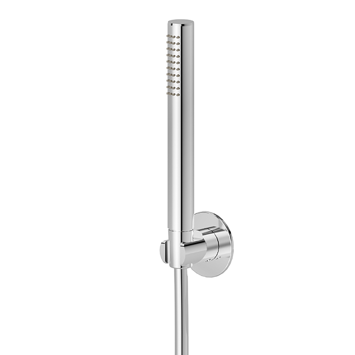 Newform X-STEEL 316 Душевой гарнитур, настенный держатель с ручным душем и шлангом 150 см, цвет: хром