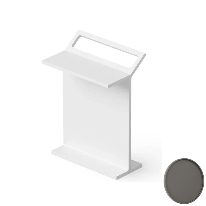 Dea Design Accessories Столик с полотенцедержателем 50x32x70см., напольный, Solid Surface, цвет: graphite