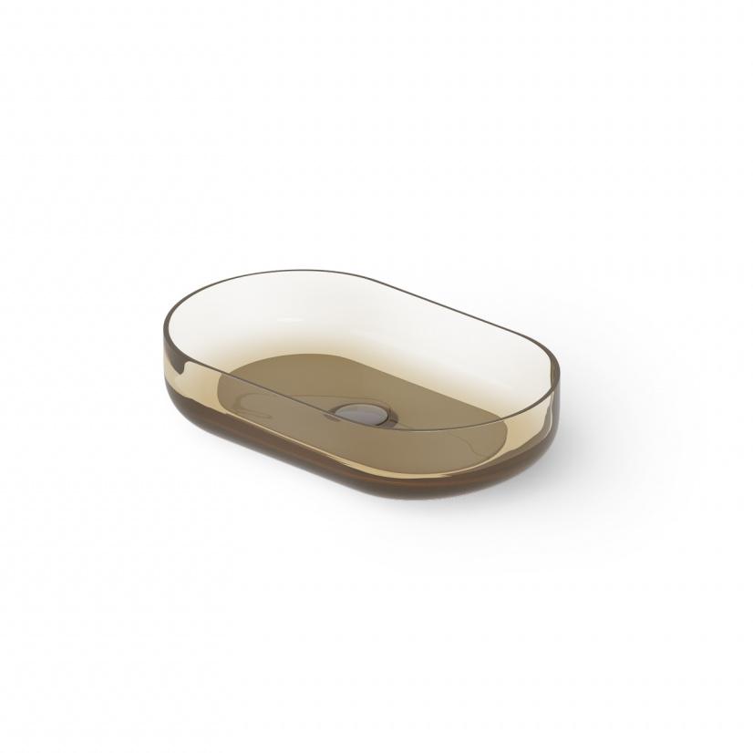 Dea Design Раковина 55х34х12см., накладная, без отв., цвет: classic green