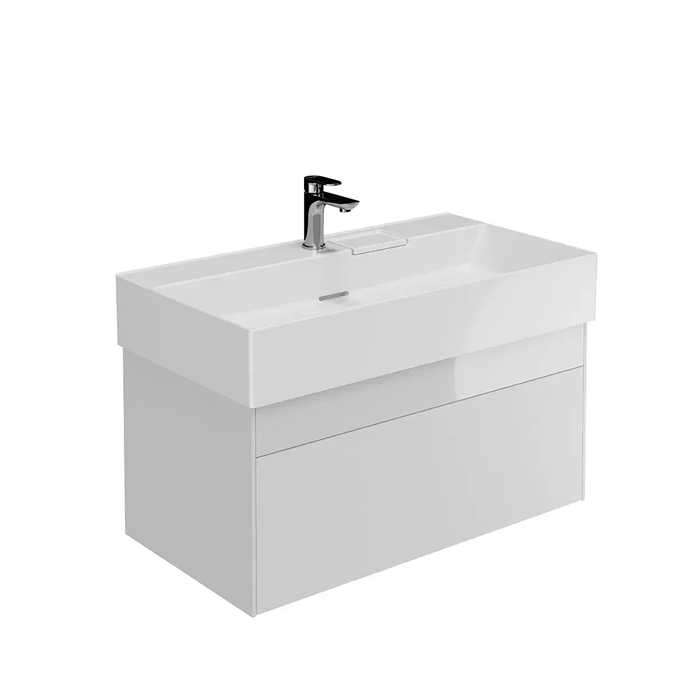 Kerama Marazzi Logica Тумба подвесная 86.8x46x40.3см., 2 ящика, цвет: белоснежный