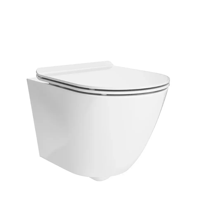 Kerama Marazzi Sfera Унитаз подвесной, безободковый, с крепежом, цвет: белый глянцевый