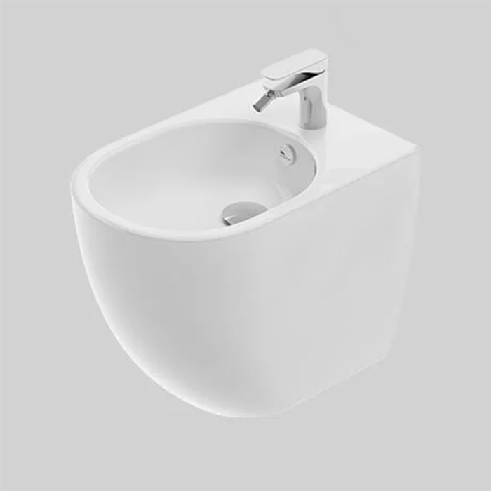 Artceram Vita Биде напольное 36х52см., 1 отв., покрытие Saniglaze, цвет: белый матовый