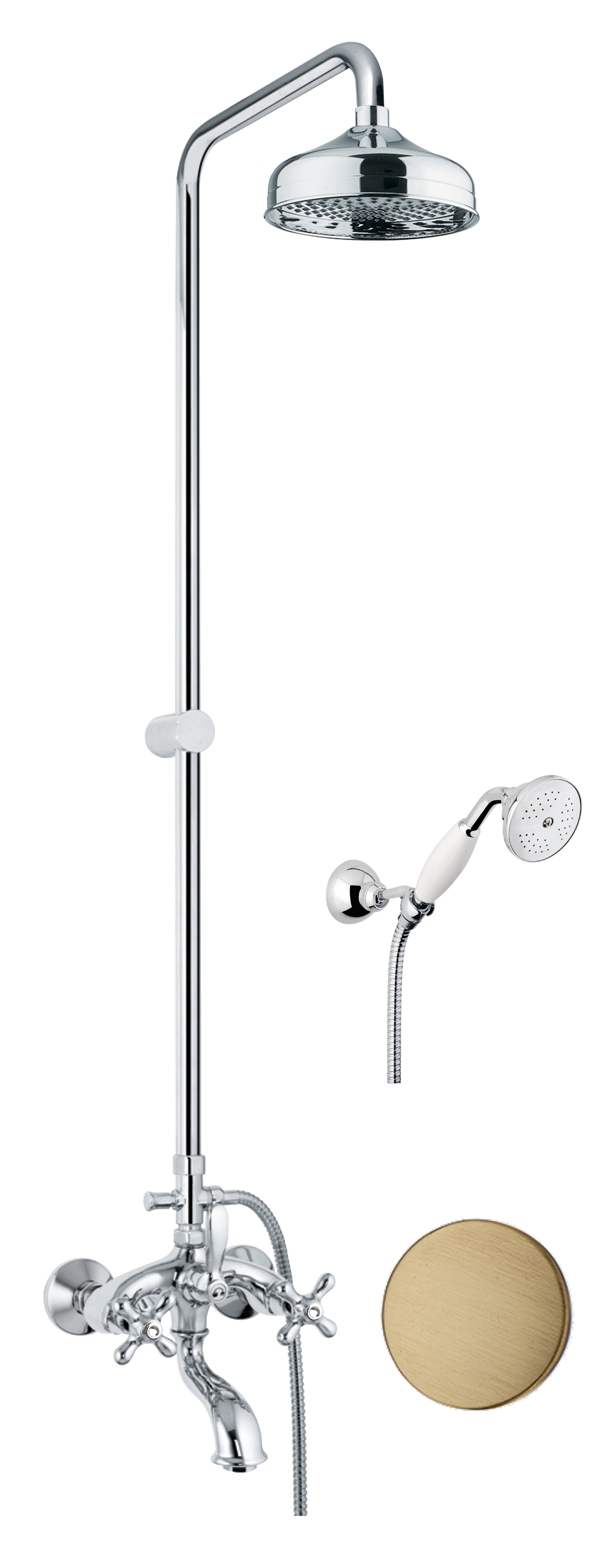 Душевая система Fiore MARGOT SKY (SWAROVSKI®) 01ZZ0615, бронза