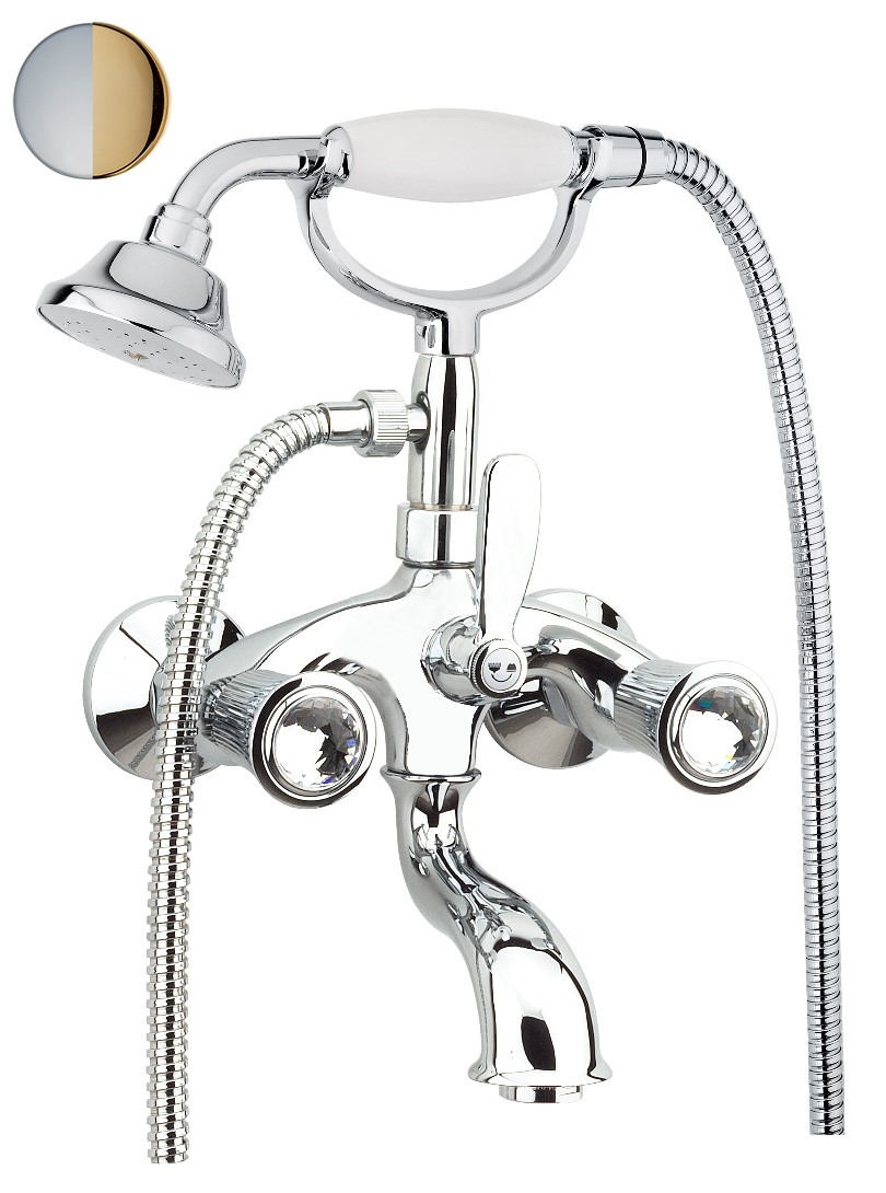 Смеситель для ванны Fiore VENERE SKY (SWAROVSKI®) 13CO0600, золото