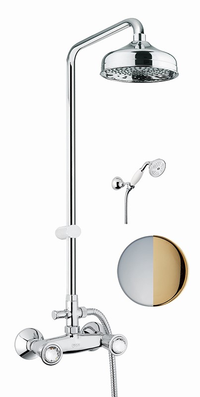 Душевая система Fiore VENERE SKY (SWAROVSKI®) 13CO0620, хром/золото