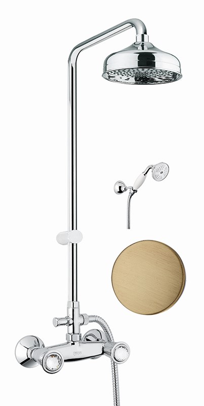 Душевая система Fiore VENERE SKY (SWAROVSKI®) 13ZZ0620, бронза