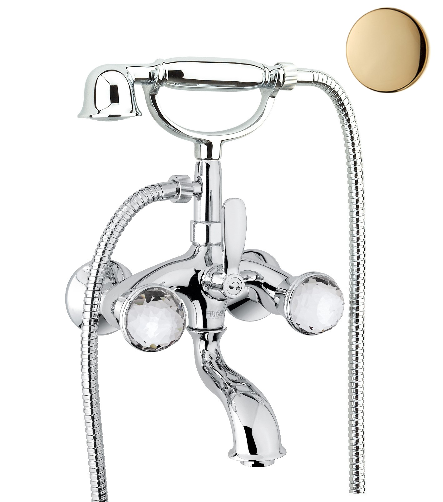 Смеситель для ванны Fiore XT SKY (SWAROVSKI®) 17OO0610, золото