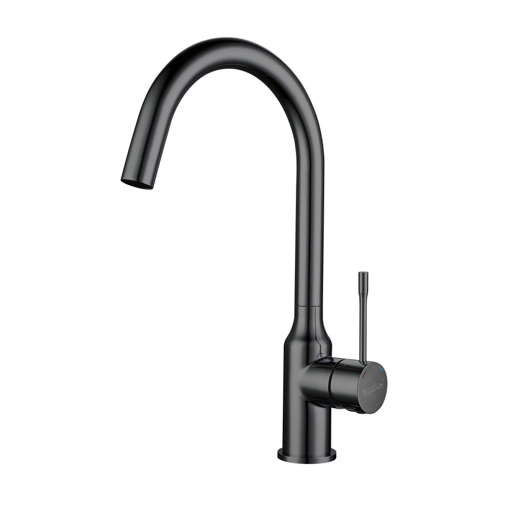 Смеситель для кухни Rivelato Garda 1923502, черный
