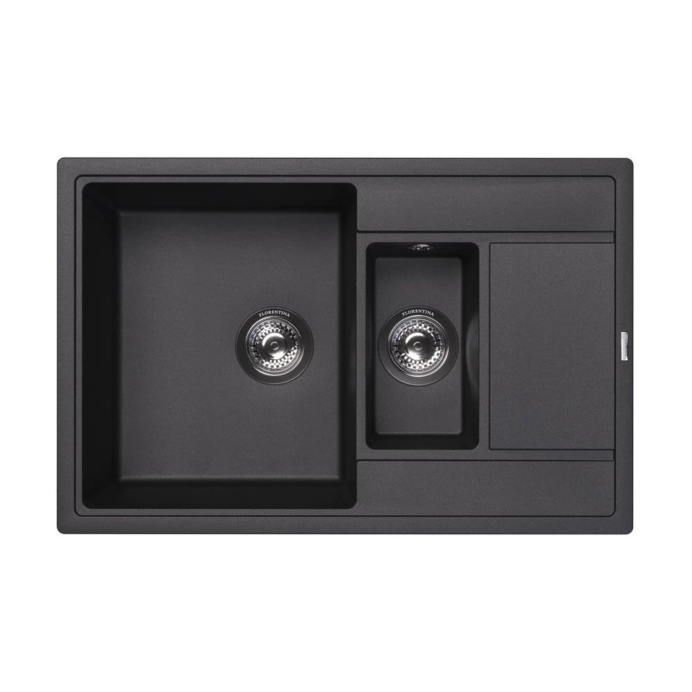Кухонная мойка Florentina ЛИПСИ 20.250.D0780.302, антрацит