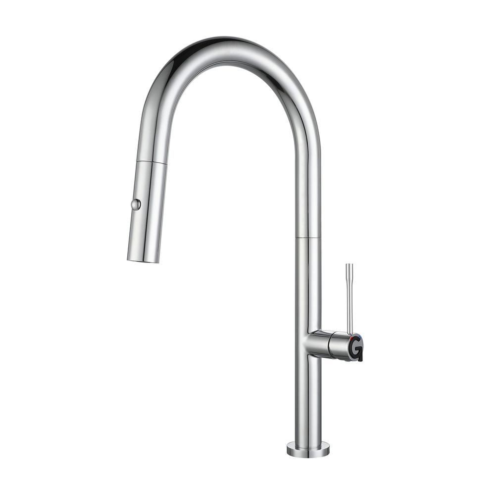 Смеситель для кухни с выдвижным изливом Rivelato Asti 3972500, хром