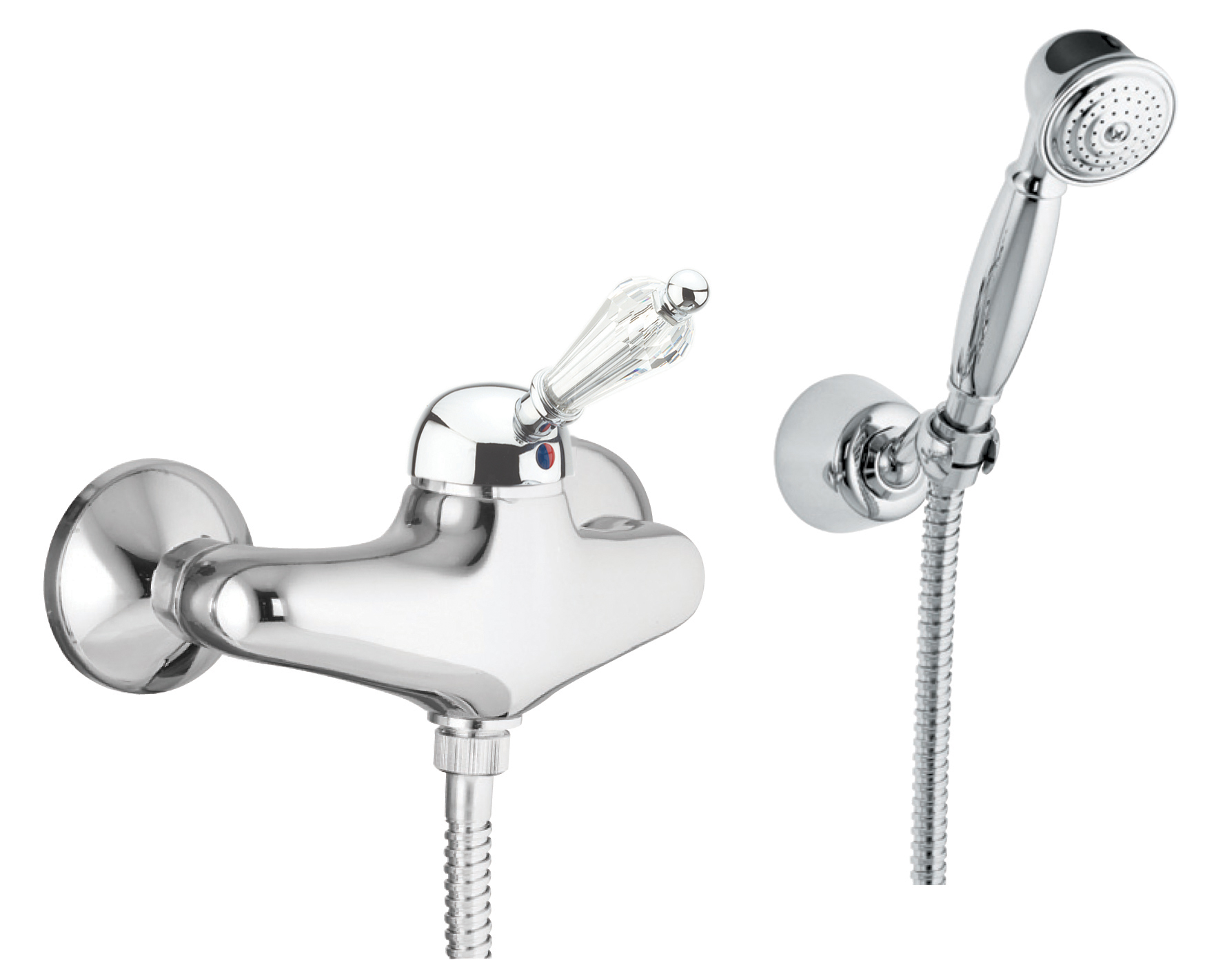 Смеситель для душа Fiore IMPERIAL- SKY (SWAROVSKI®) 82CR5127, хром