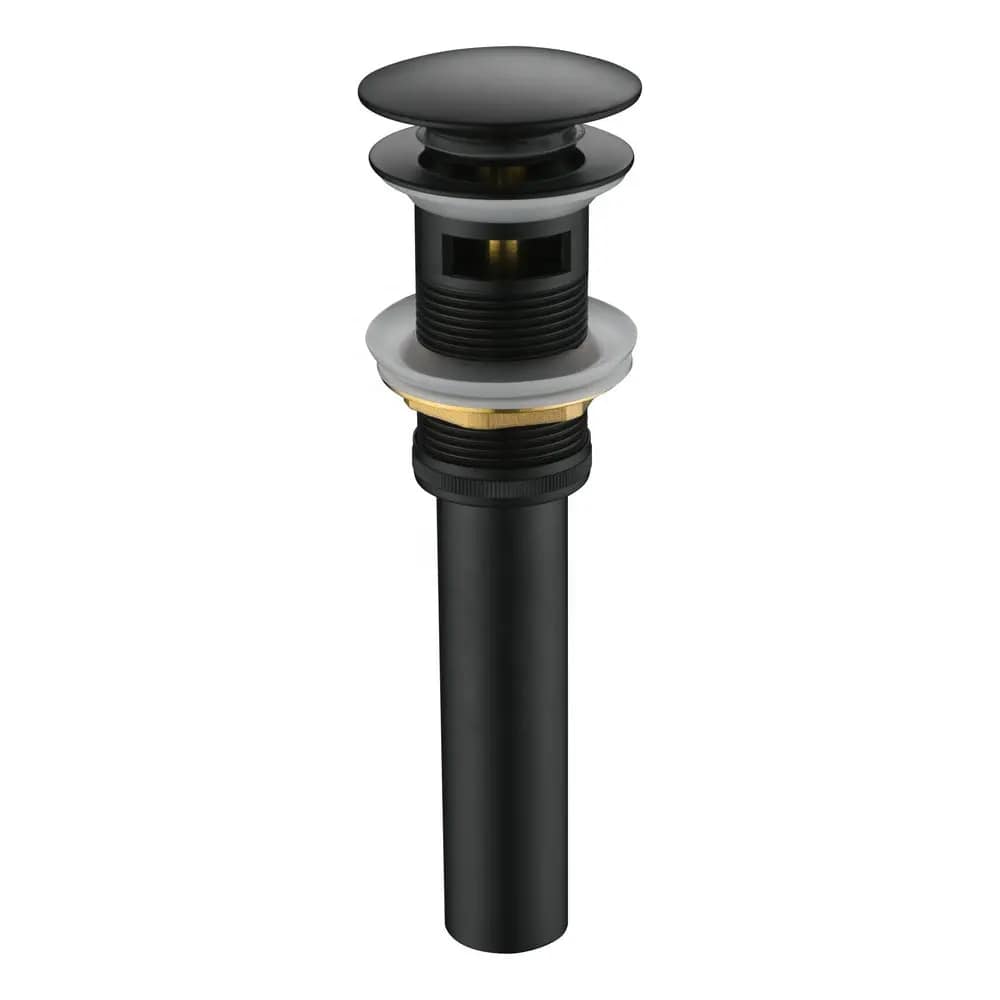 Донный клапан для раковины с переливом Maretti AC19P11560, черный