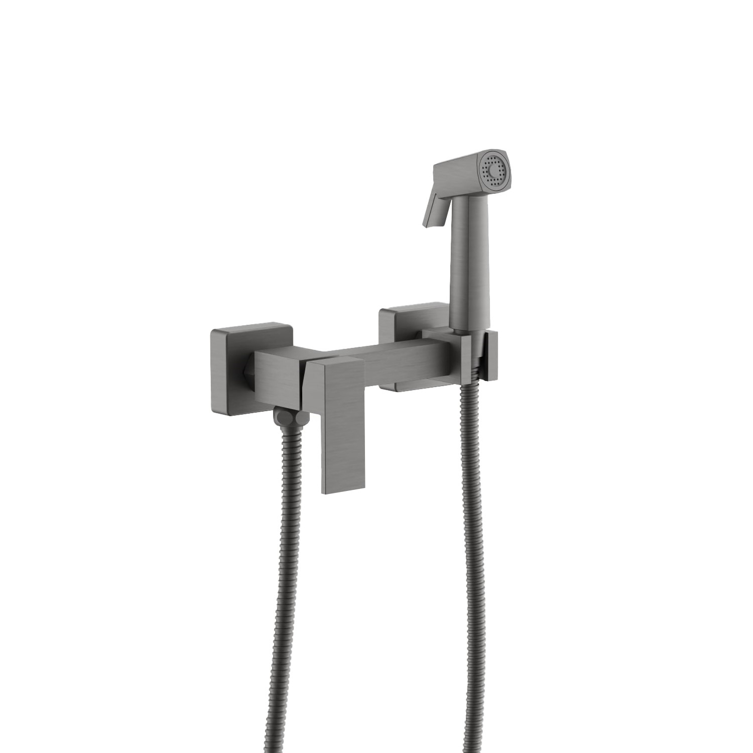 Гигиенический душ со смесителем BELZ B55806-3, оружейная сталь