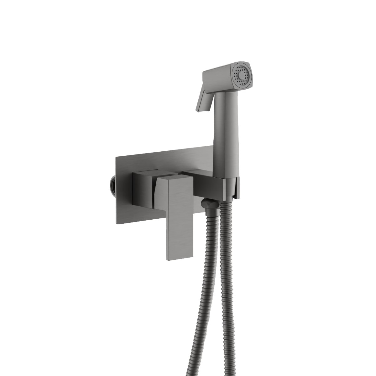 Гигиенический душ со смесителем BELZ B55808-3, оружейная сталь