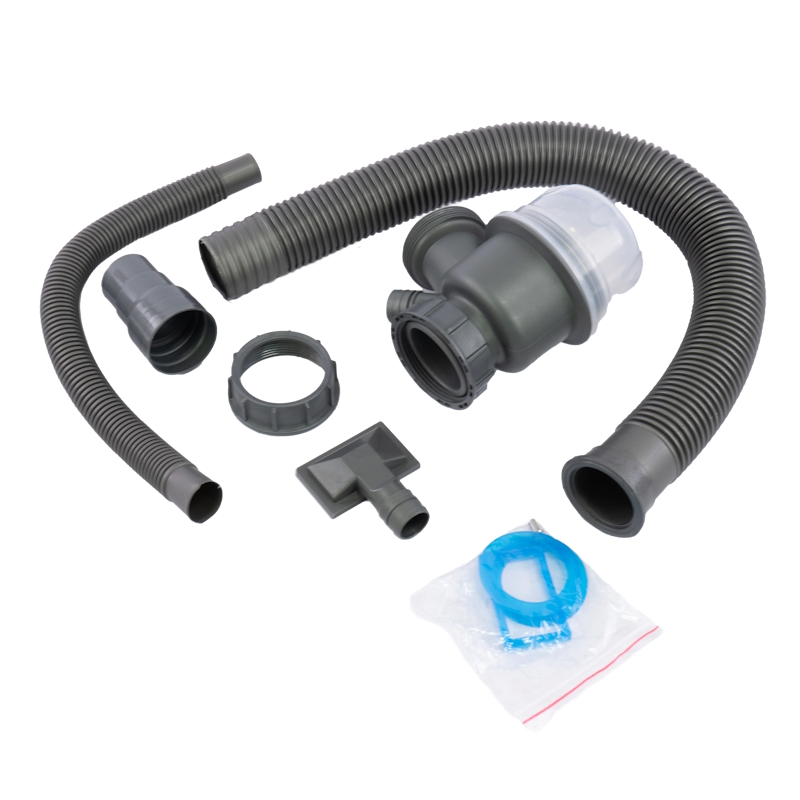 Сифон для кухонной мойки Fmark F-SL-T1166, серый