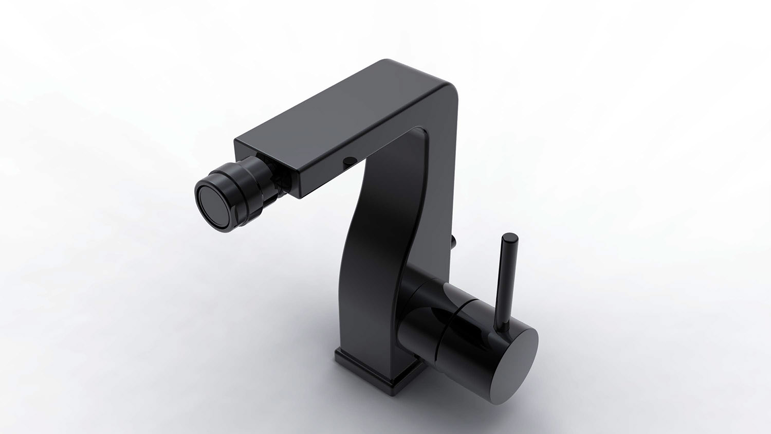 Смеситель для биде Bravat Arc F36061K-ENG, черный