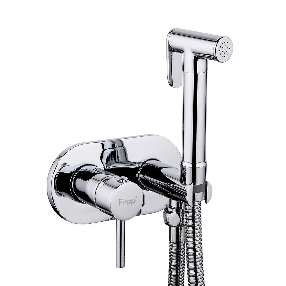 Гигиенический душ со смесителем FRAP F7505, хром