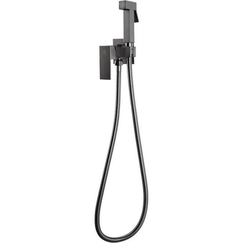 Гигиенический душ со смесителем встраиваемый FILARETE Fing FL101BG, графит