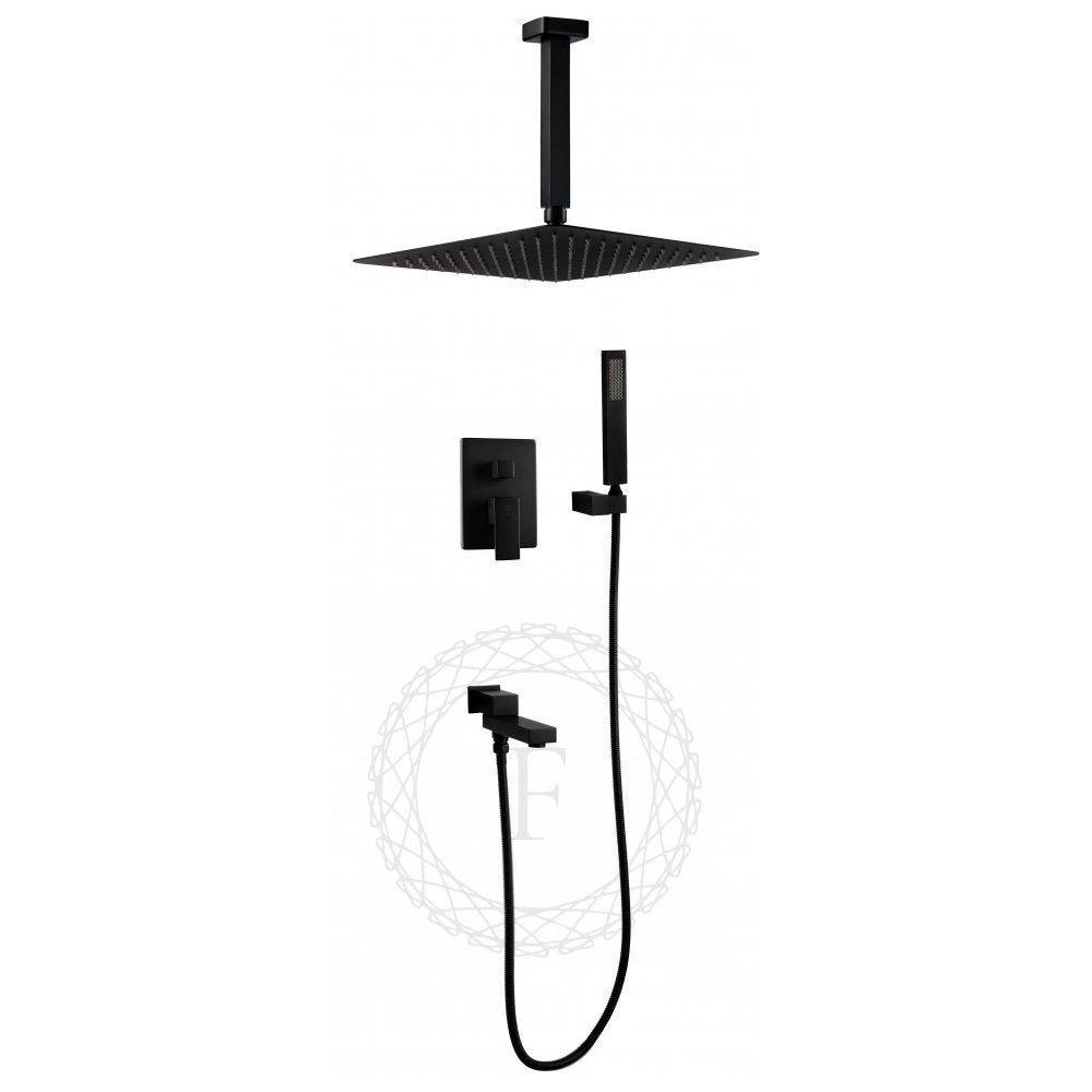 Душевая система встраиваемая FILARETE Fing FL1042BL, черный