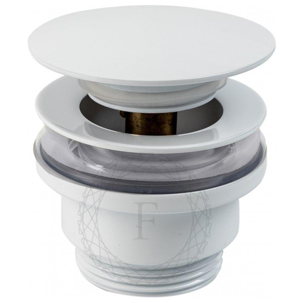 Донный клапан для раковины FILARETE FL75W, белый