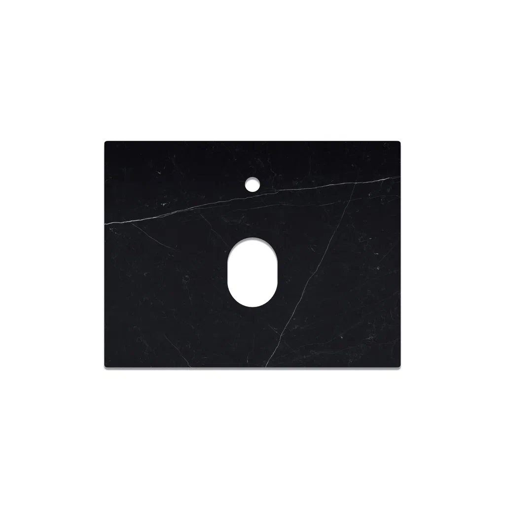 Столешница La Fenice Granite Black Olive Light Lappato Terra 60 см, черная