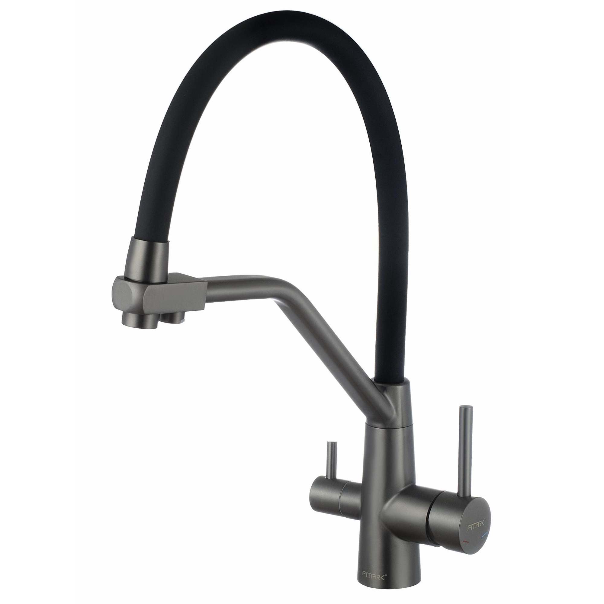 Смеситель для кухни с подключением к фильтру Fmark FS0662-Q01, графит