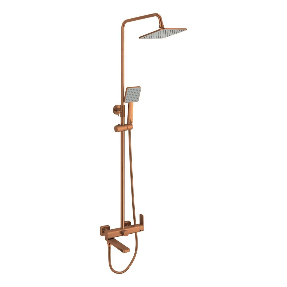 Душевая система Fmark FS8745-22HB, розовое золото