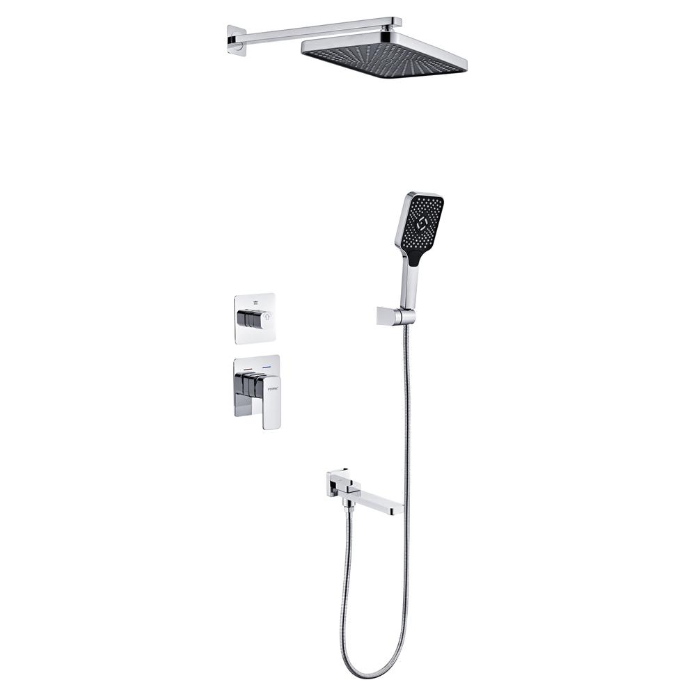 Душевая система встраиваемая Fmark FS8748-3A, хром