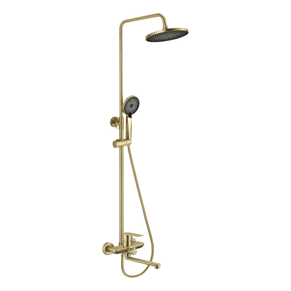 Душевая система Fmark FS8845-25C, матовое золото