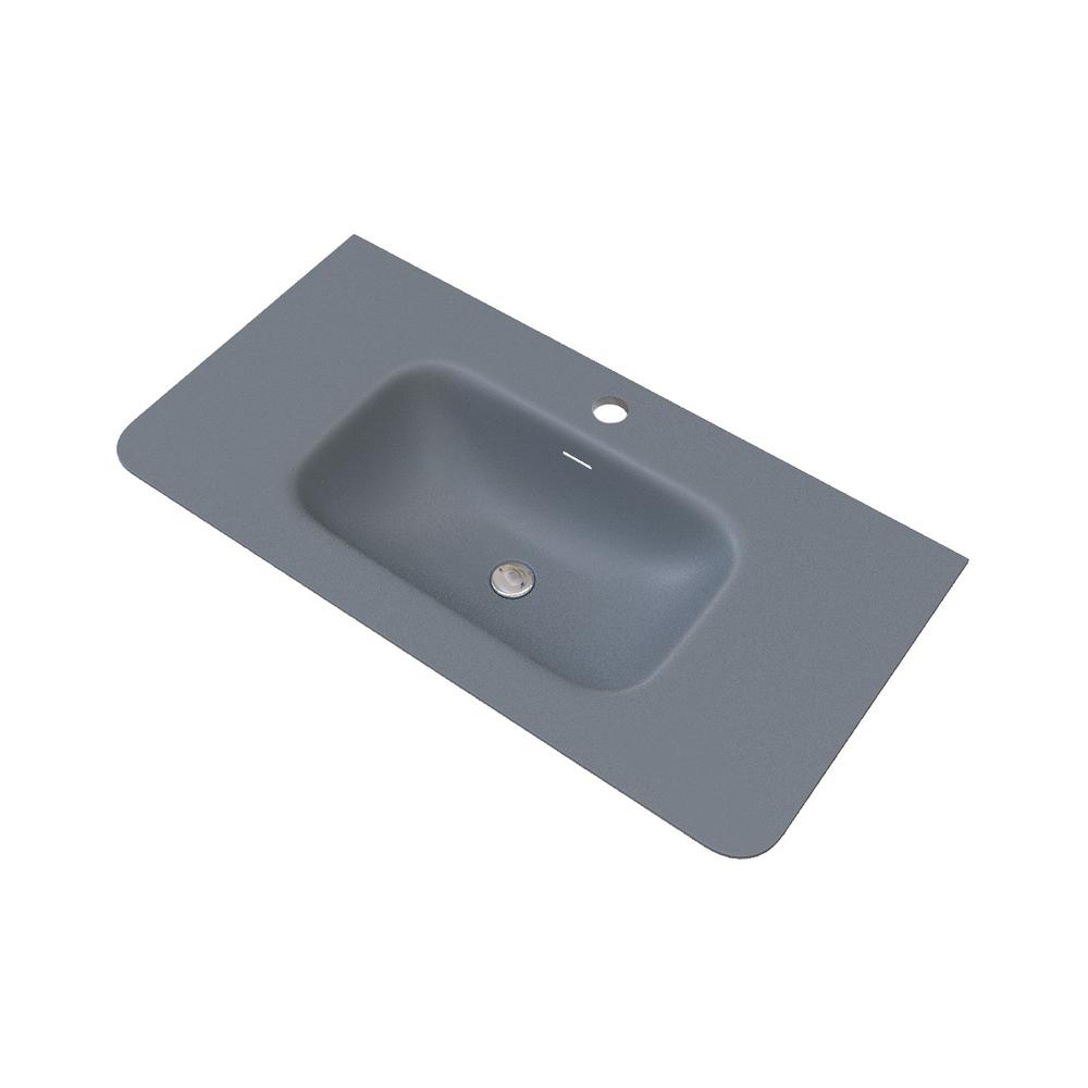 Раковина встраиваемая Knotlor ГРАЦИЯ FWB110900GRM, графит, 90 см