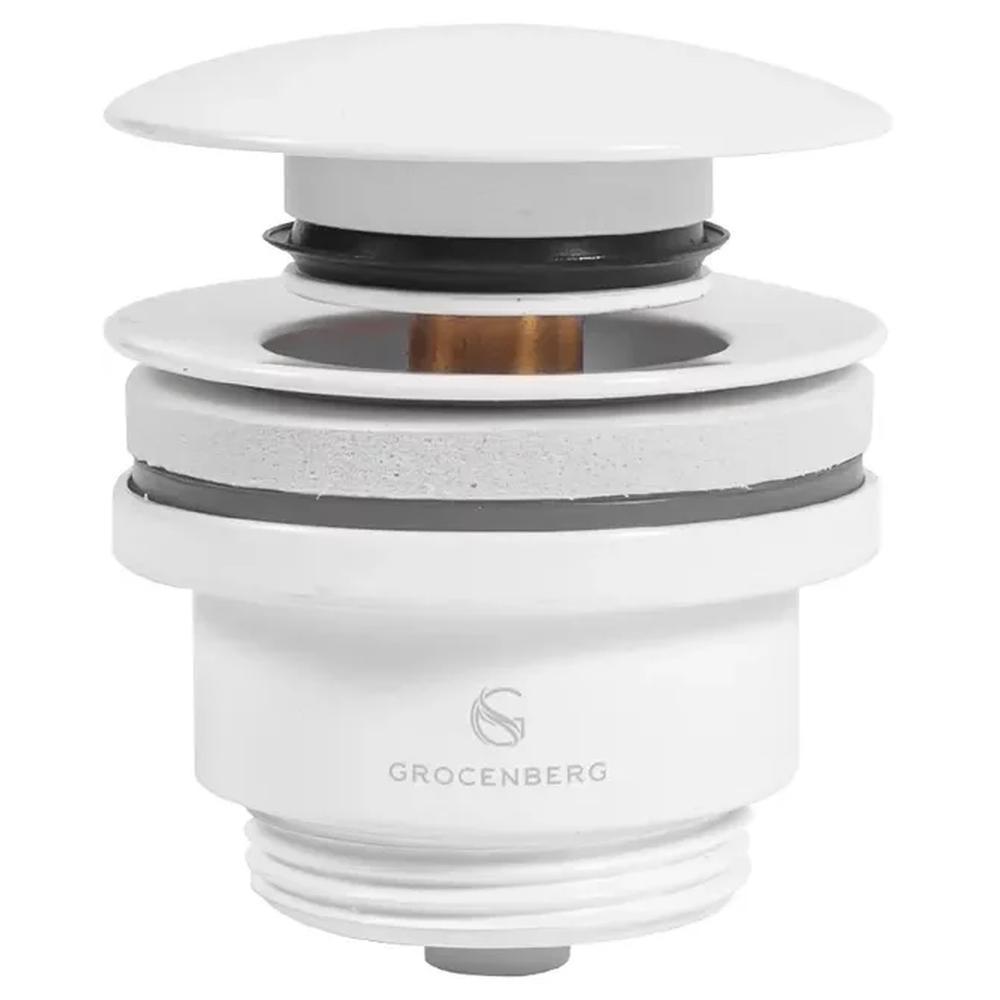 Донный клапан для раковины Grocenberg GB106W, белый