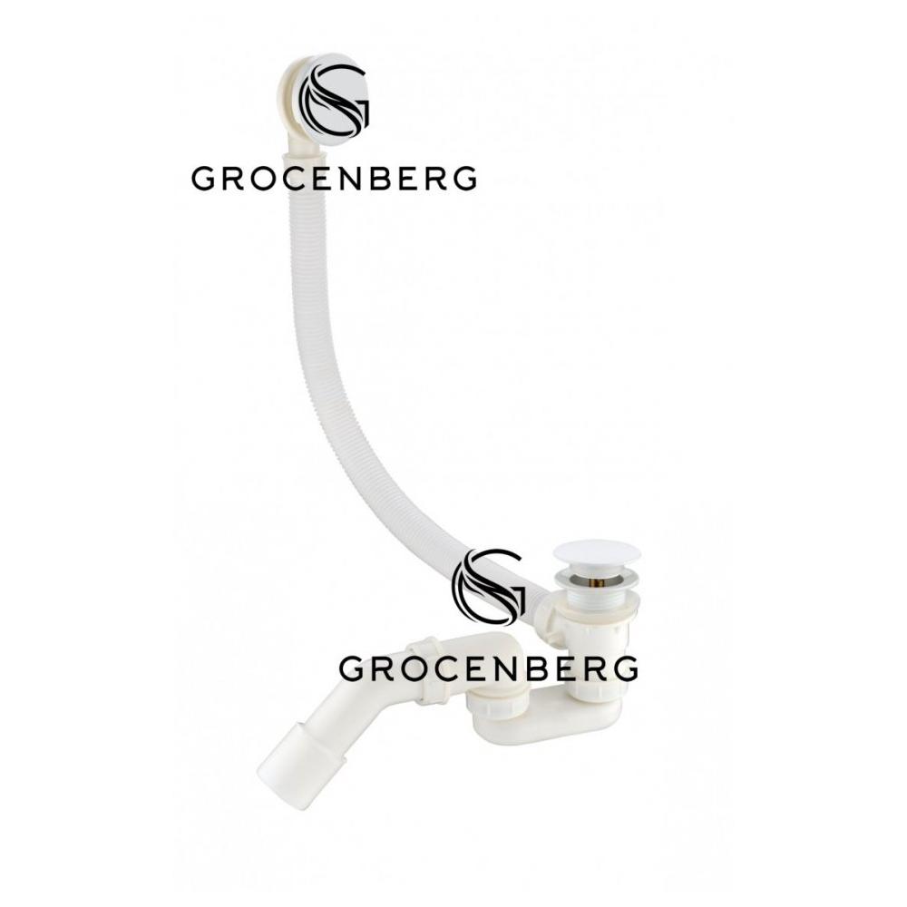 Слив-перелив (автомат) Grocenberg GB230W, белый