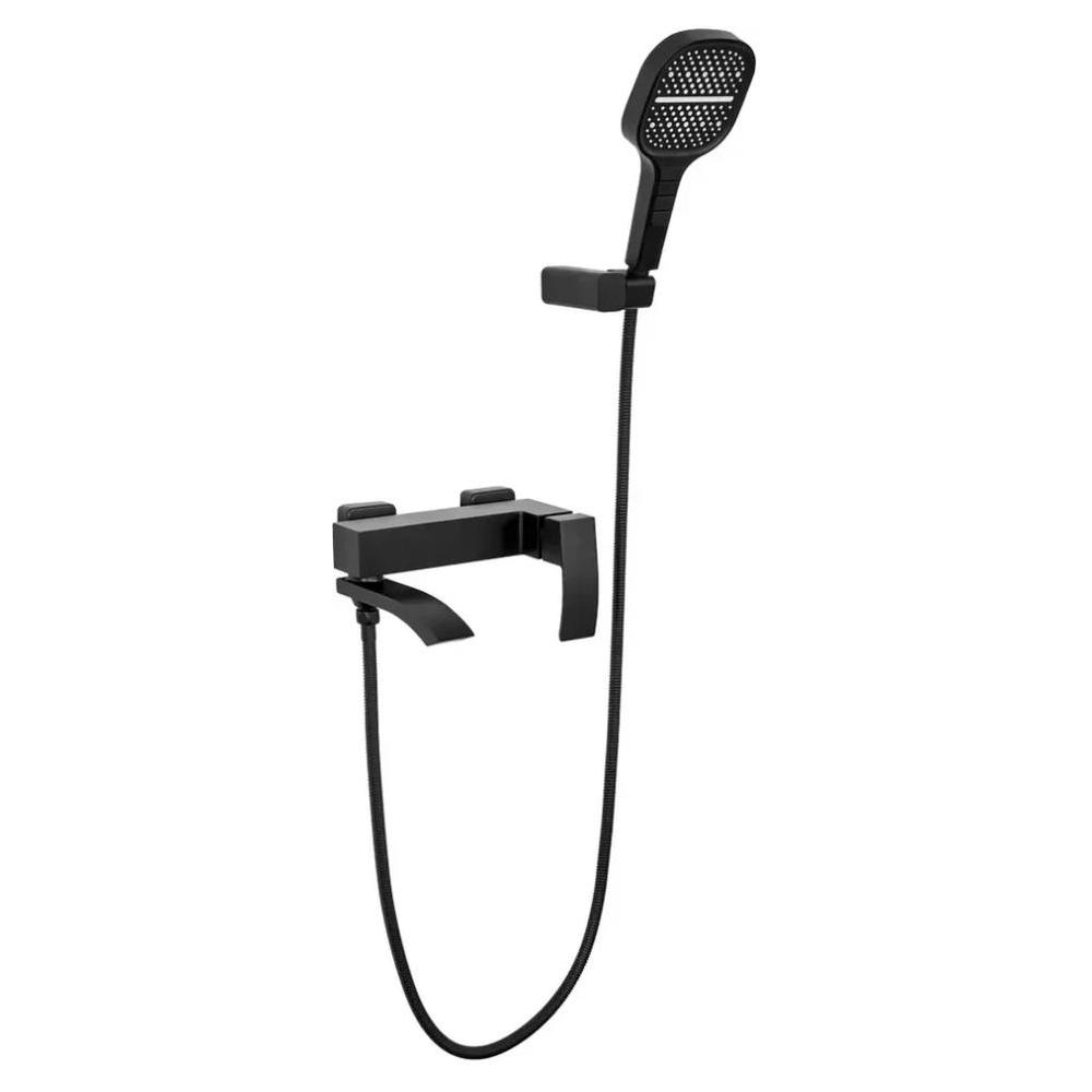 Смеситель для ванны Hansberge H4077BL, черный