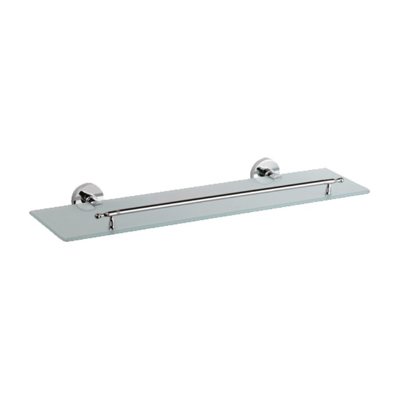 Полка стеклянная Haiba HB1707, хром